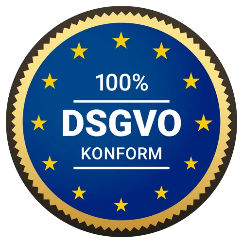 Entwurfssiegel: 100 Prozent DSGVO konform